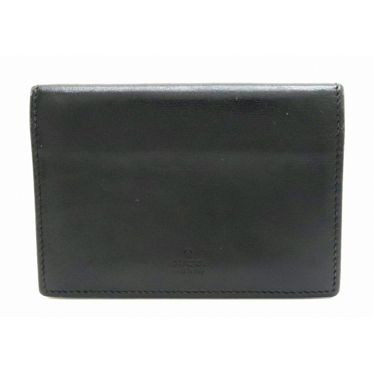Gucci Leather Logo Card Case Black